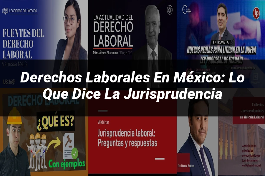 "Derechos laborales en México: lo que dice la jurisprudencia"