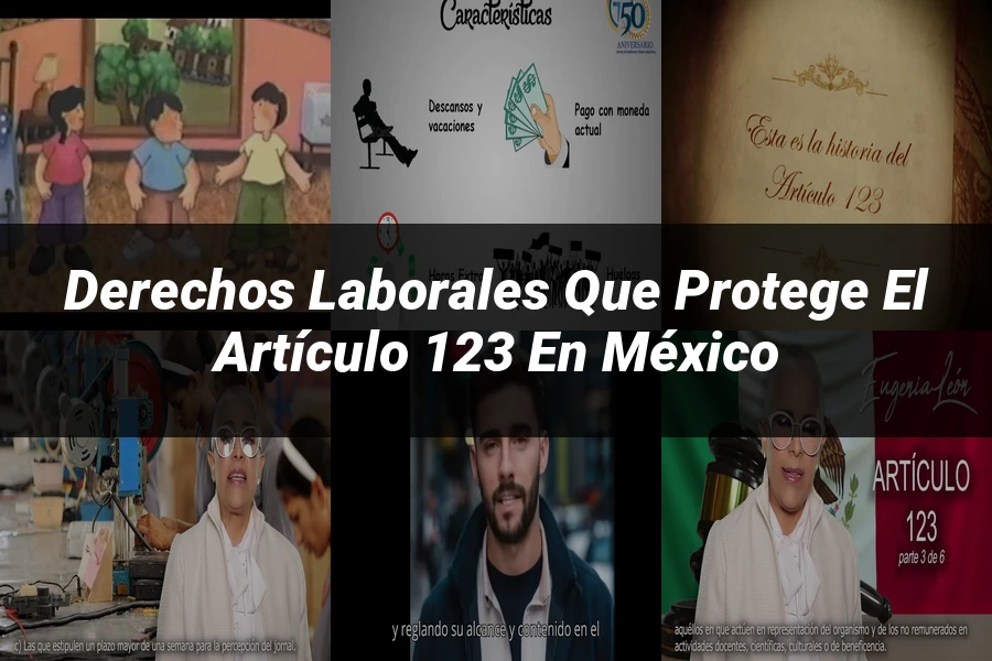 "Derechos laborales que protege el artículo 123 en México"