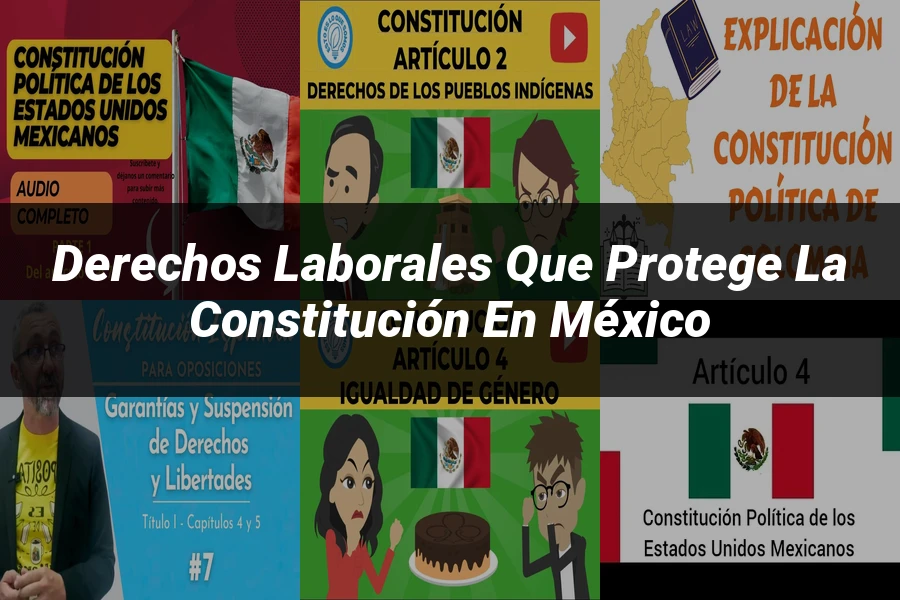 "Derechos laborales que protege la Constitución en México"