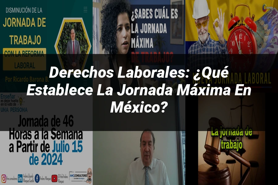 "Derechos laborales: ¿Qué establece la jornada máxima en México?"