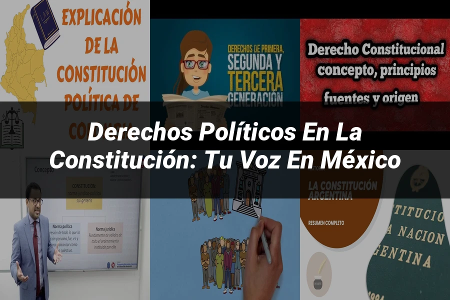 "Derechos políticos en la constitución: tu voz en México"