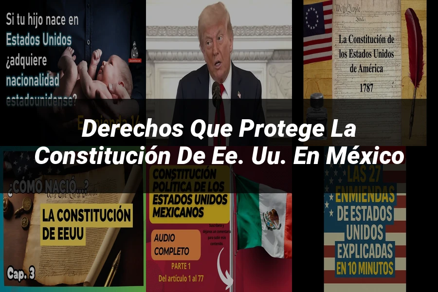 "Derechos que Protege la Constitución de EE. UU. en México"