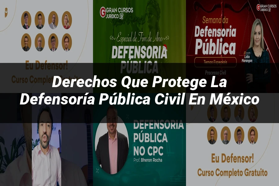 "Derechos que Protege la Defensoría Pública Civil en México"