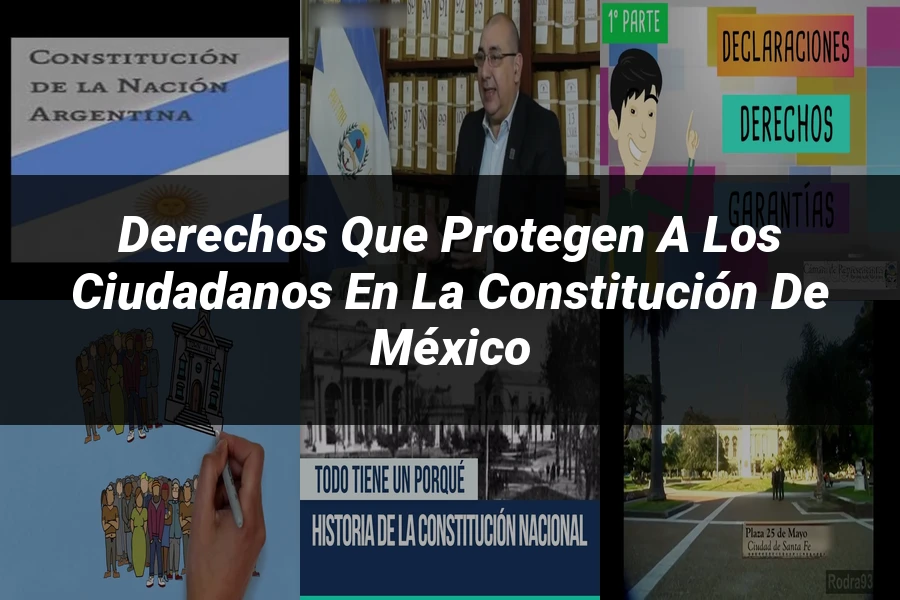 "Derechos que Protegen a los Ciudadanos en la Constitución de México"