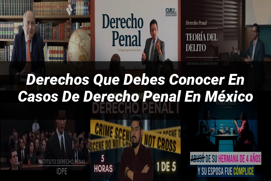 "Derechos que debes conocer en casos de derecho penal en México"