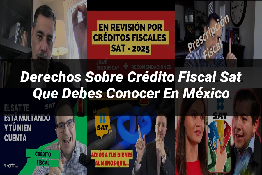 "Derechos sobre crédito fiscal SAT que debes conocer en México"
