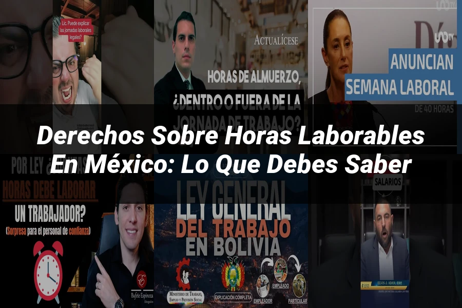 "Derechos sobre horas laborables en México: lo que debes saber"