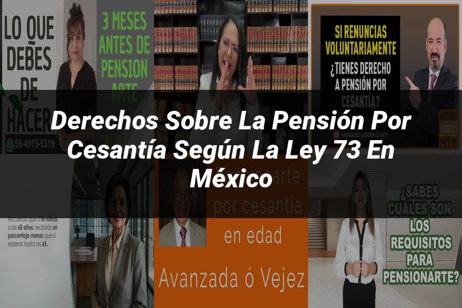 "Derechos sobre la pensión por cesantía según la ley 73 en México"