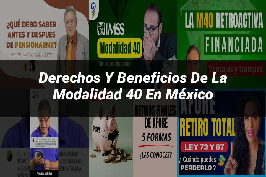 "Derechos y Beneficios de la Modalidad 40 en México"