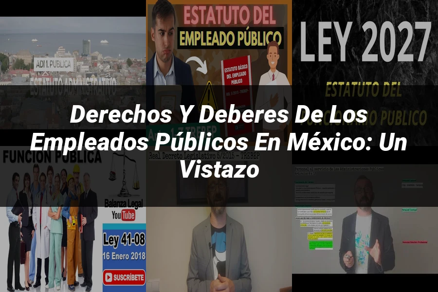 "Derechos y Deberes de los Empleados Públicos en México: Un Vistazo