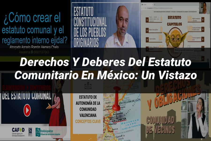 "Derechos y Deberes del Estatuto Comunitario en México: Un Vistazo"