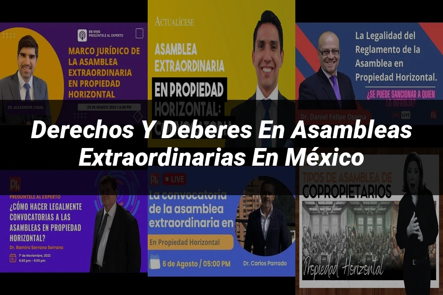 "Derechos y Deberes en Asambleas Extraordinarias en México"