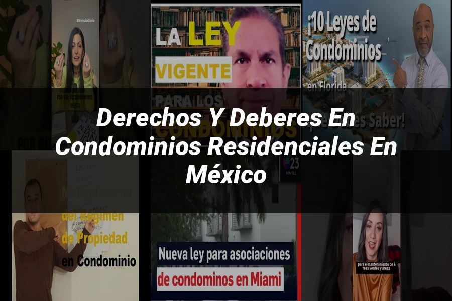 "Derechos y Deberes en Condominios Residenciales en México"