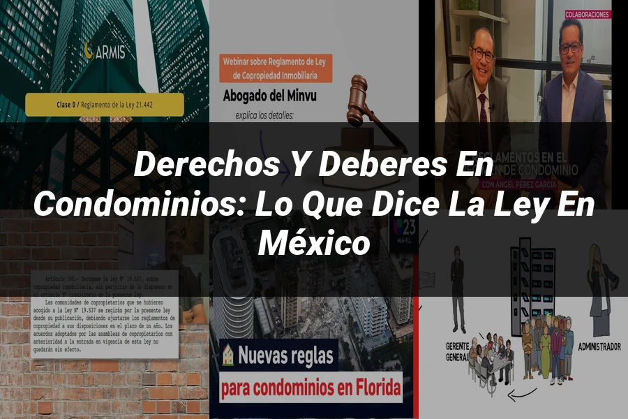 "Derechos y Deberes en Condominios: Lo que Dice la Ley en México"