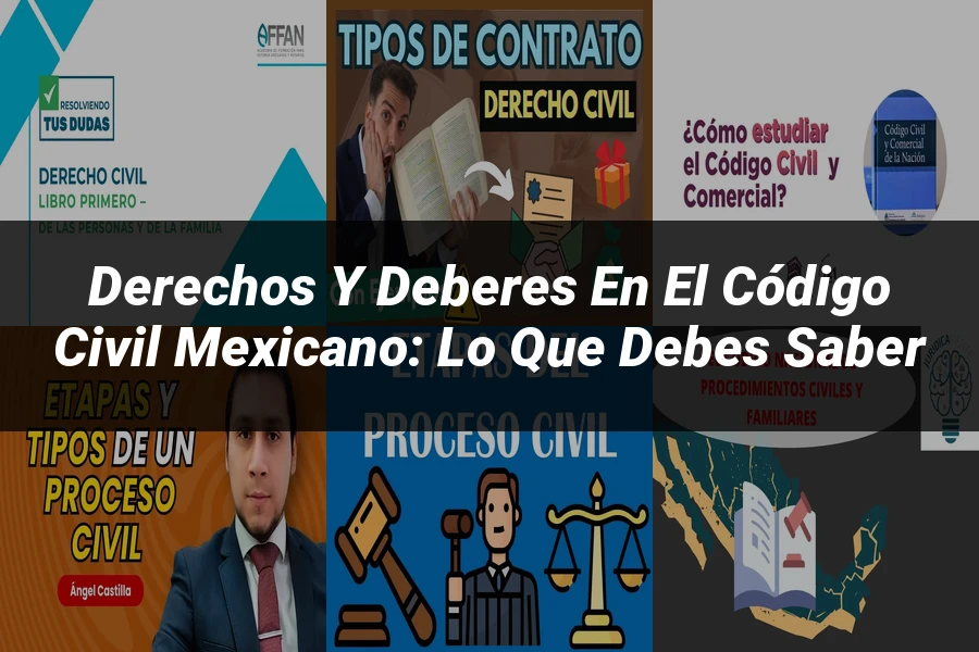 "Derechos y Deberes en el Código Civil Mexicano: Lo Que Debes Saber"