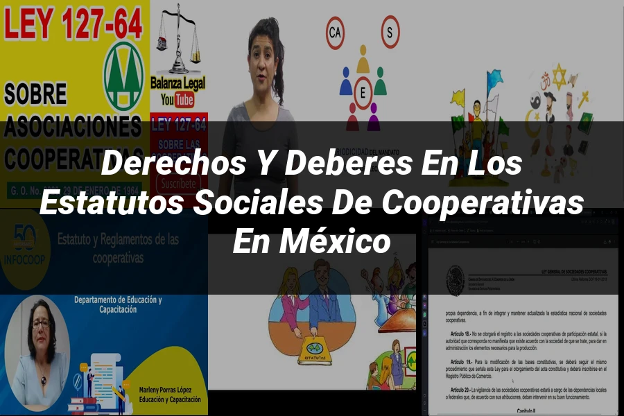 "Derechos y Deberes en los Estatutos Sociales de Cooperativas en México"