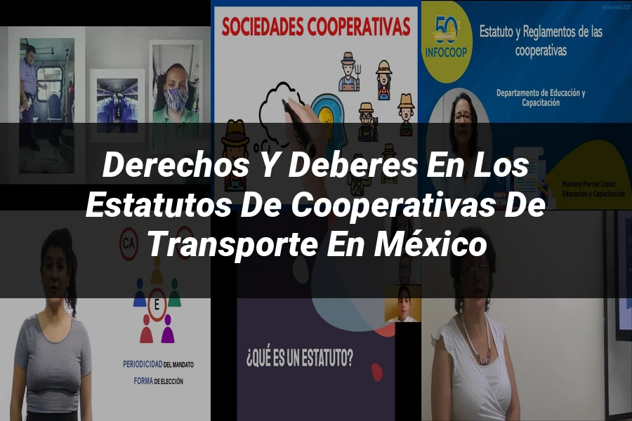 "Derechos y Deberes en los Estatutos de Cooperativas de Transporte en México"
