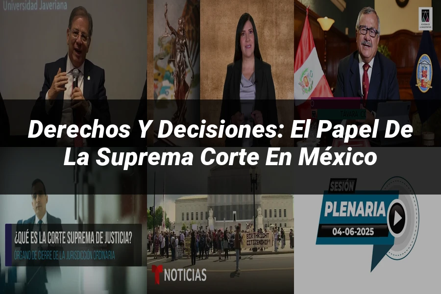 "Derechos y Decisiones: El Papel de la Suprema Corte en México"