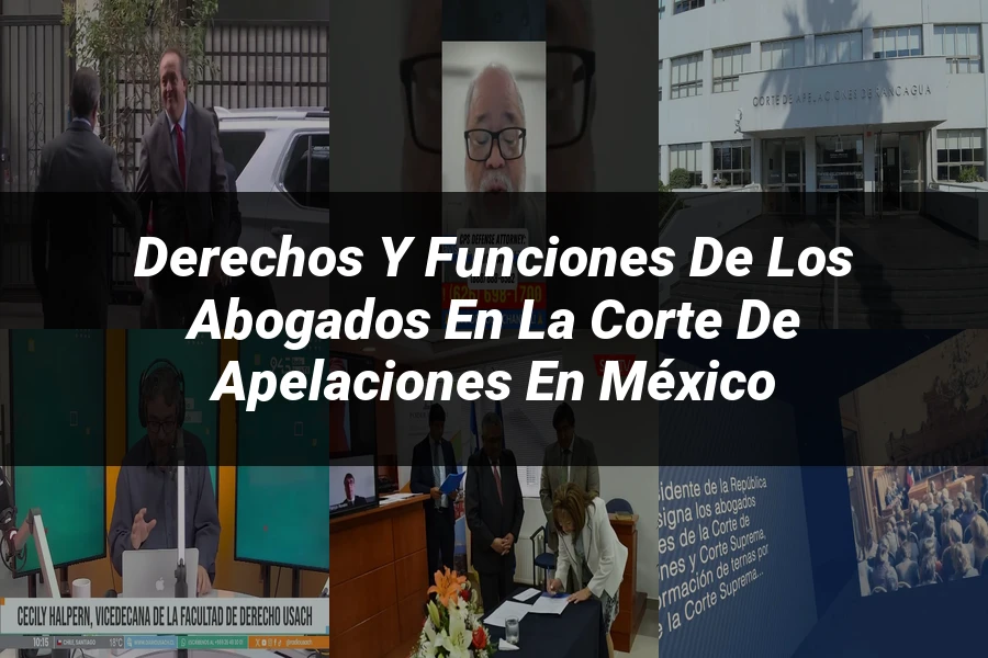 "Derechos y Funciones de los Abogados en la Corte de Apelaciones en México"