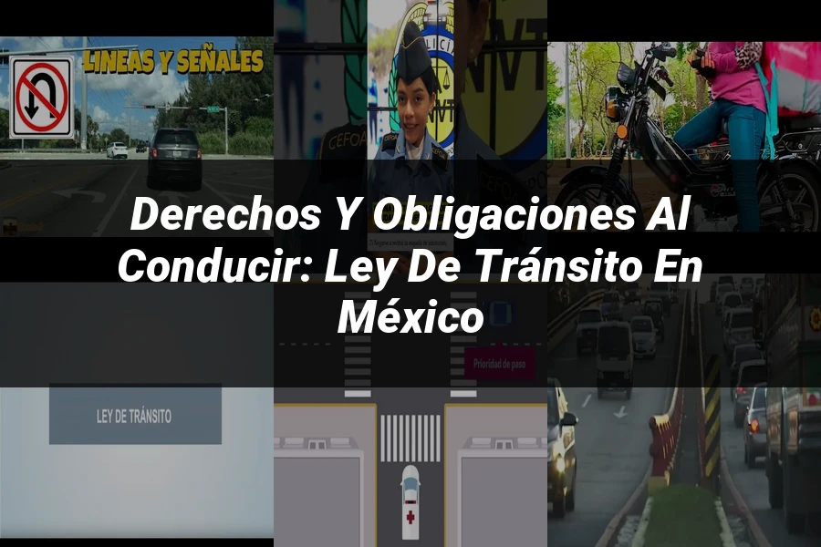"Derechos y Obligaciones al Conducir: Ley de Tránsito en México"