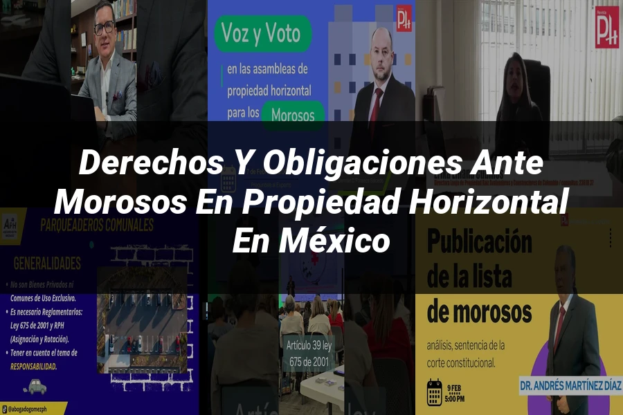 "Derechos y Obligaciones ante Morosos en Propiedad Horizontal en México"