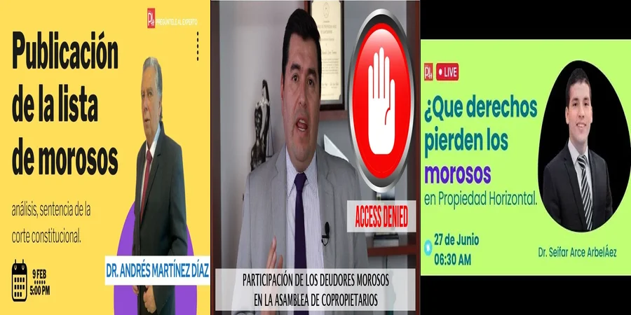 "Derechos y Obligaciones ante Morosos en Propiedad Horizontal en México"