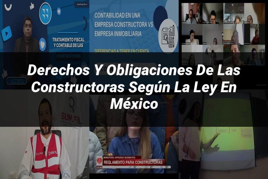 "Derechos y Obligaciones de las Constructoras según la Ley en México"