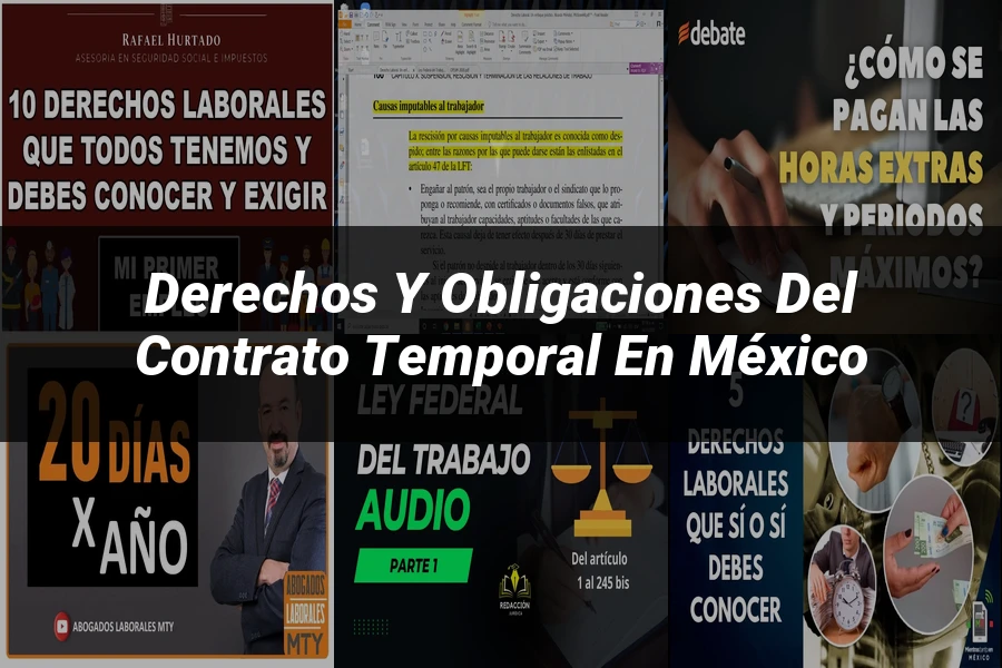 "Derechos y Obligaciones del Contrato Temporal en México"