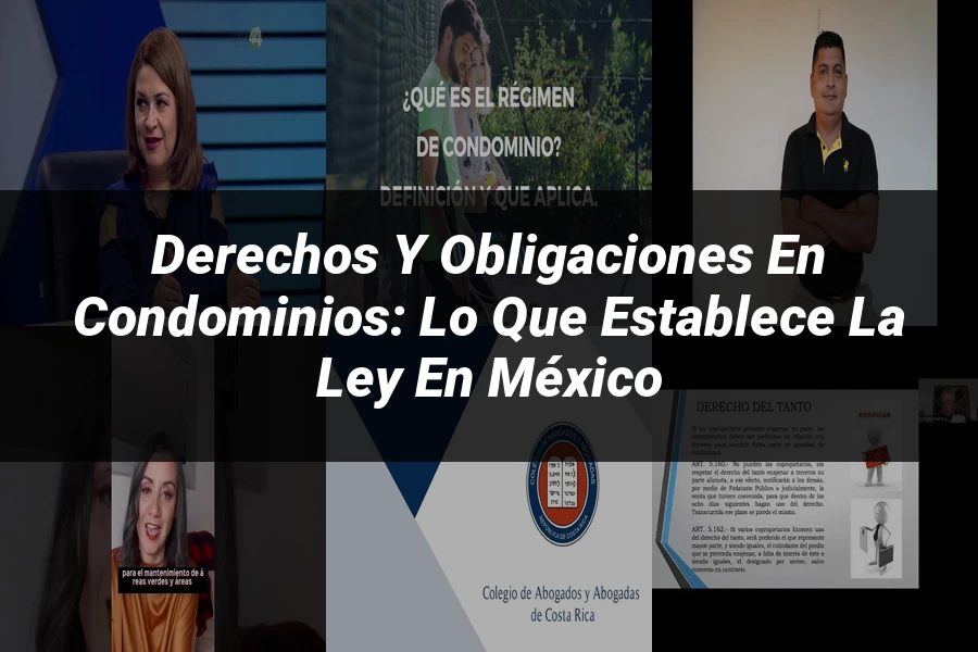 "Derechos y Obligaciones en Condominios: Lo que Establece la Ley en México"