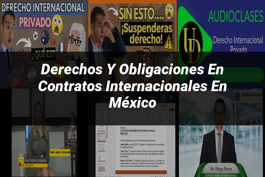 "Derechos y Obligaciones en Contratos Internacionales en México"