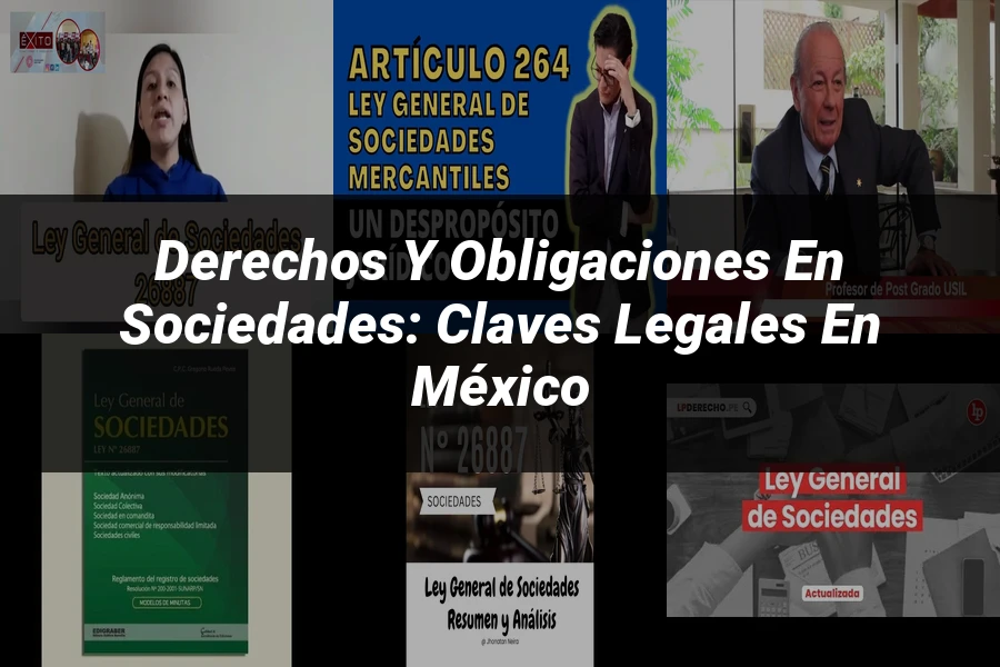 "Derechos y Obligaciones en Sociedades: Claves Legales en México"