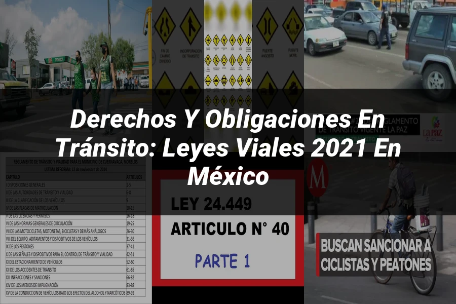 "Derechos y Obligaciones en Tránsito: Leyes Viales 2021 en México"