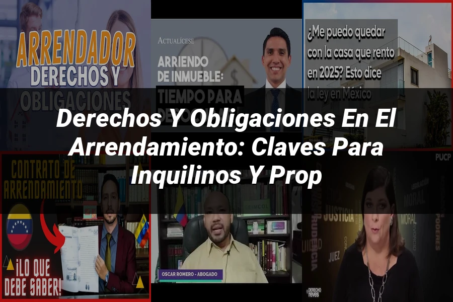 "Derechos y Obligaciones en el Arrendamiento: Claves para Inquilinos y Prop