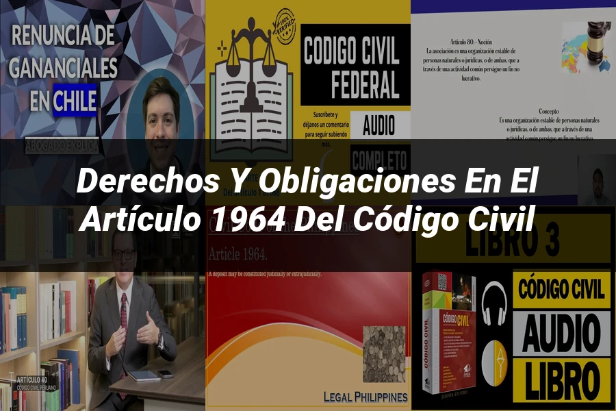 "Derechos y Obligaciones en el Artículo 1964 del Código Civil"
