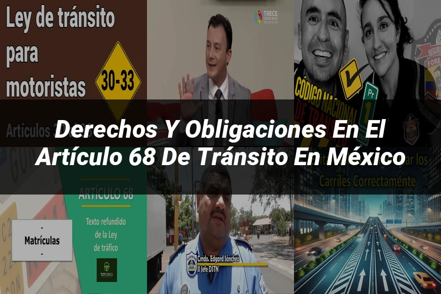 "Derechos y Obligaciones en el Artículo 68 de Tránsito en México"