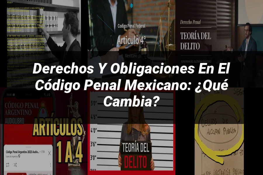 "Derechos y Obligaciones en el Código Penal Mexicano: ¿Qué Cambia?"