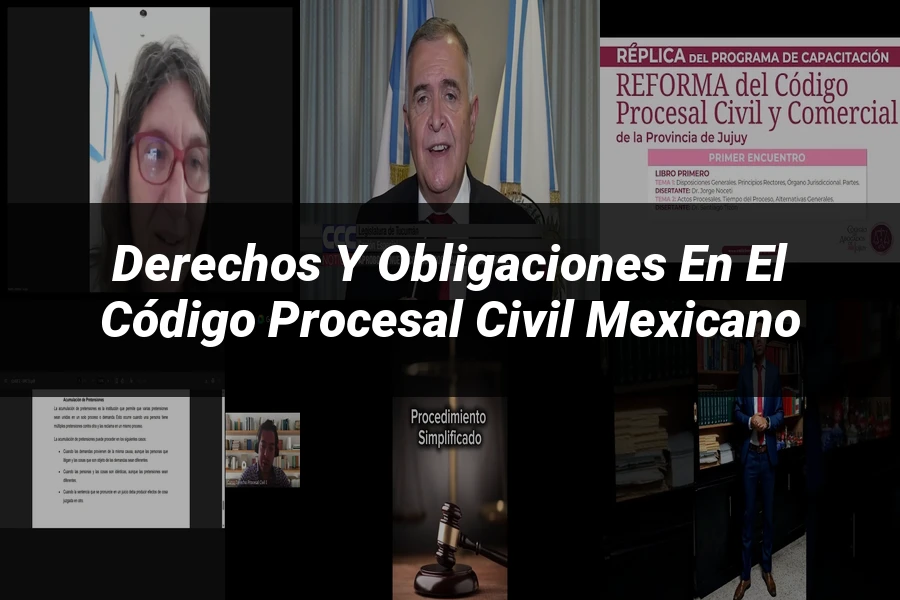 "Derechos y Obligaciones en el Código Procesal Civil Mexicano"