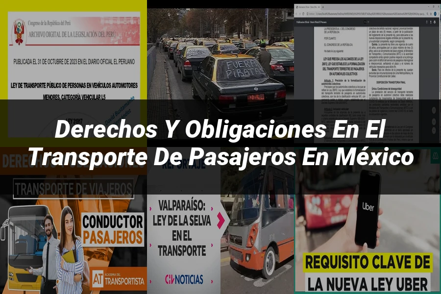"Derechos y Obligaciones en el Transporte de Pasajeros en México"