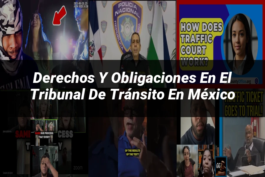 "Derechos y Obligaciones en el Tribunal de Tránsito en México"