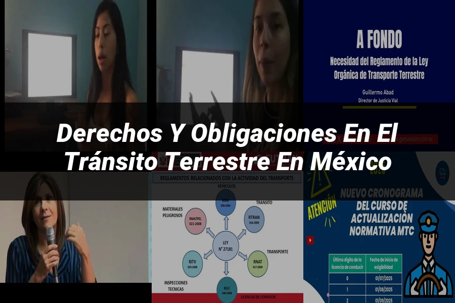 "Derechos y Obligaciones en el Tránsito Terrestre en México"
