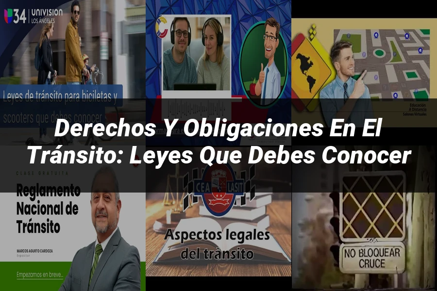 "Derechos y Obligaciones en el Tránsito: Leyes que Debes Conocer"