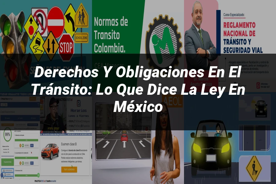 "Derechos y Obligaciones en el Tránsito: Lo que Dice la Ley en México"