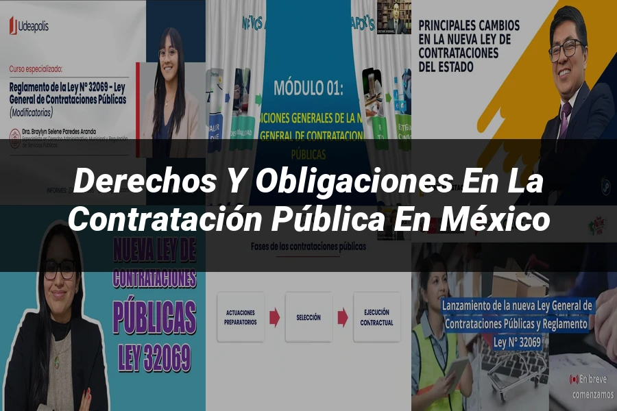 "Derechos y Obligaciones en la Contratación Pública en México"