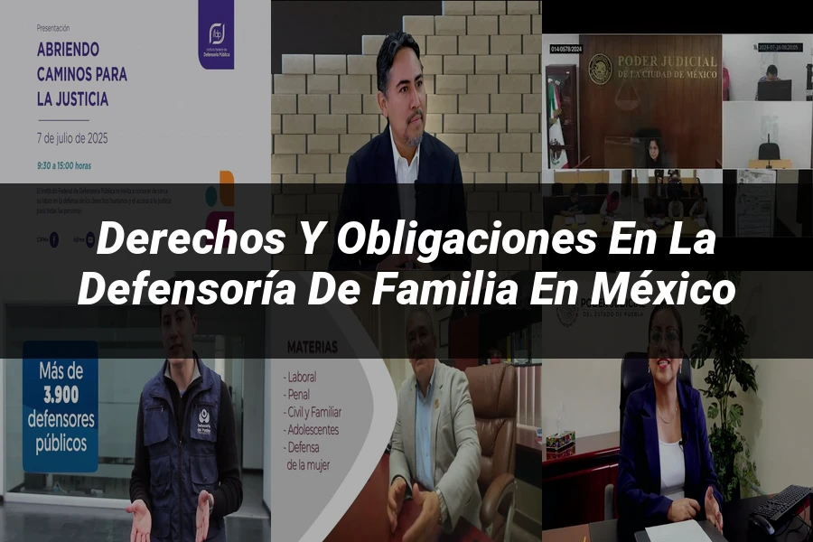 "Derechos y Obligaciones en la Defensoría de Familia en México"