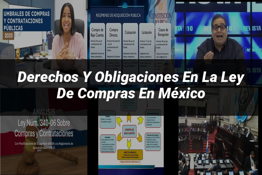 "Derechos y Obligaciones en la Ley de Compras en México"