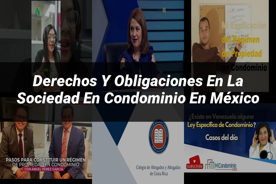 "Derechos y Obligaciones en la Sociedad en Condominio en México"