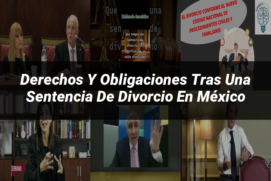 "Derechos y Obligaciones tras una Sentencia de Divorcio en México"