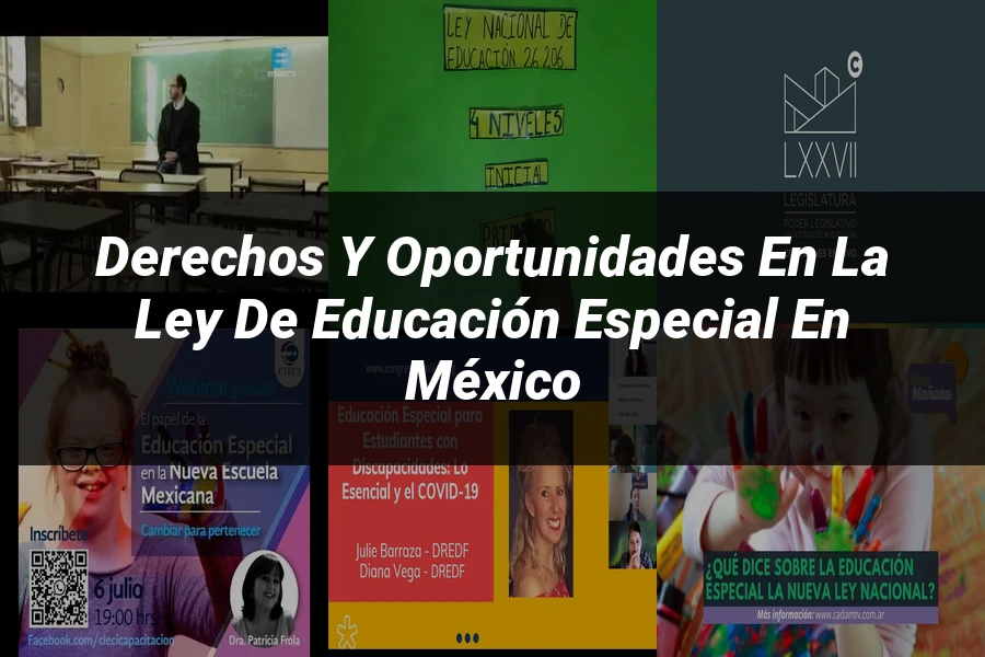 "Derechos y Oportunidades en la Ley de Educación Especial en México"