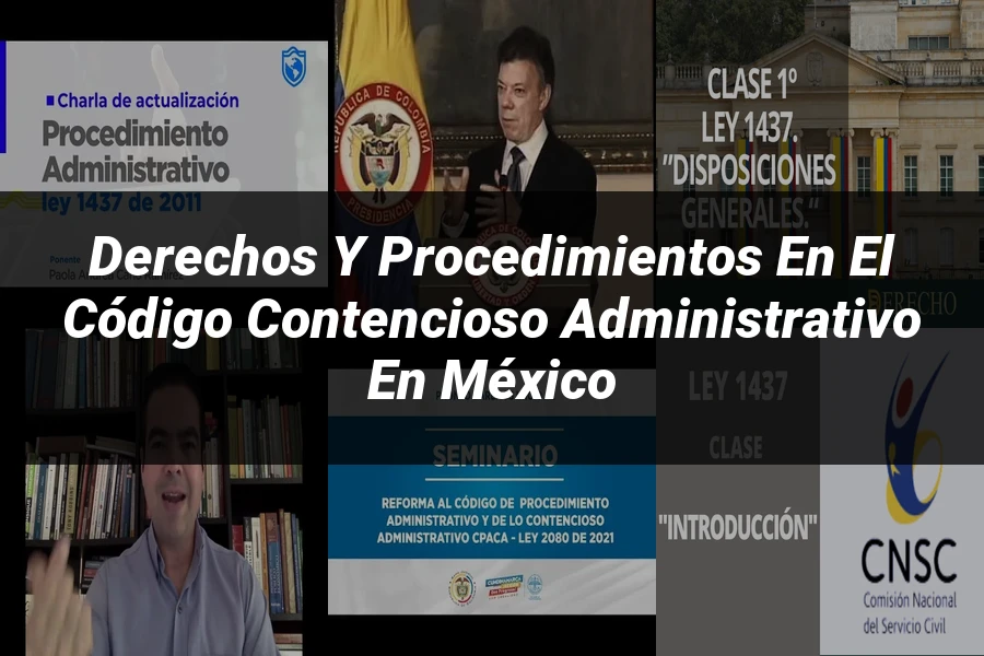 "Derechos y Procedimientos en el Código Contencioso Administrativo en México"