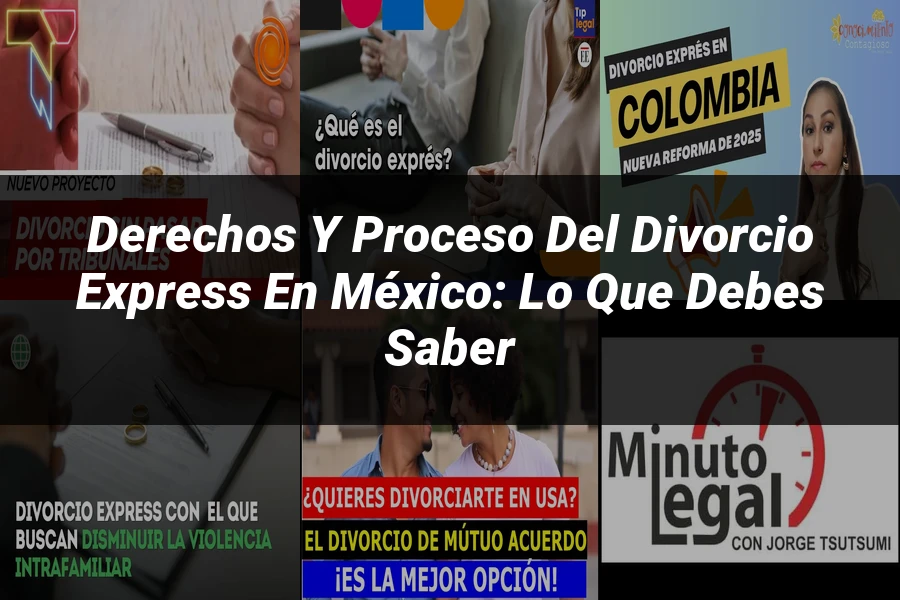 "Derechos y Proceso del Divorcio Express en México: Lo que Debes Saber"